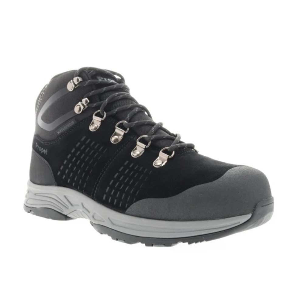 Propet Men's Conrad Suede Hiking Boots Size 13 Extra Wide (3E) Black Waterproof